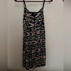 Forever 21 Sleeveless Mini Dress in Navy, Light Blue & Green